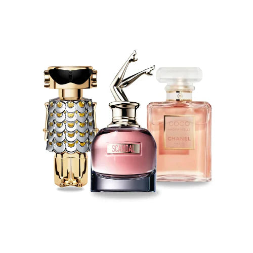 Paco Rabanne Fame, Jean Paul Gaultier Scandal, Chanel Coco Mademoiselle 100ml